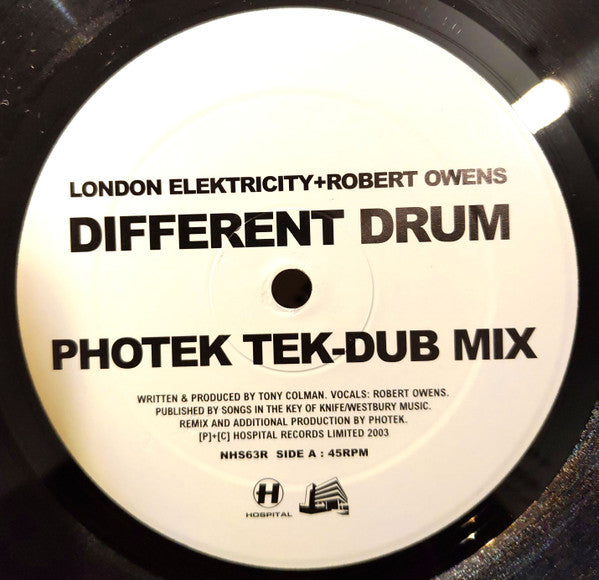 London Elektricity - Different Drum (Remixes) (12" VINYL) | Very Good Plus (VG+) Excellent (EX)