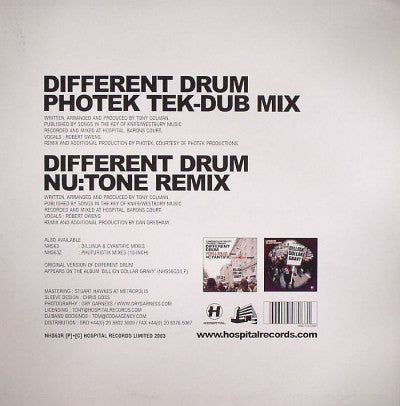 London Elektricity - Different Drum (Remixes) (12" VINYL) | Very Good Plus (VG+) Excellent (EX)