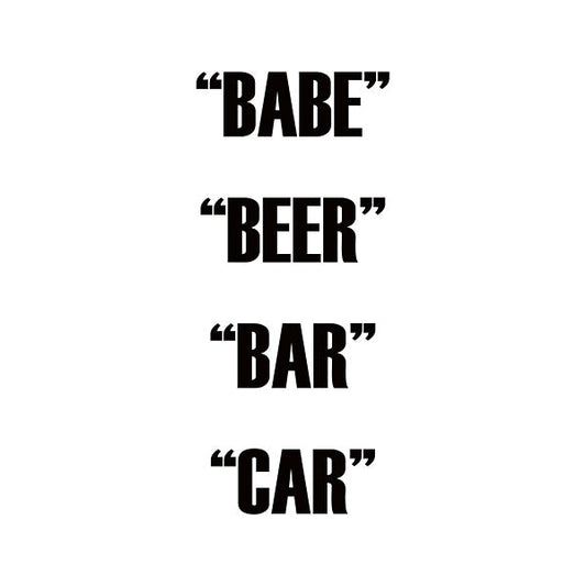 Babe Beer Bar Car |