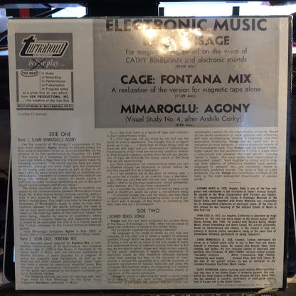 John Cage - Electronic Music (VINYL) |