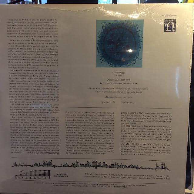 Charles Dodge - Earth's Magnetic Field (VINYL) | Mint (M) Mint (M)