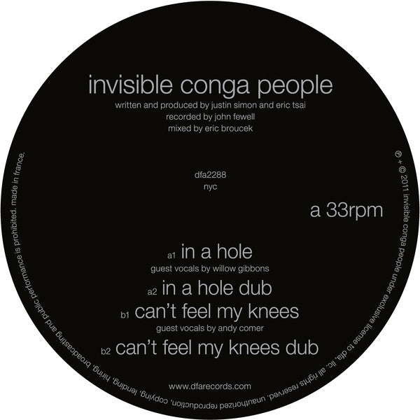 Invisible Conga People - In A Hole (12" VINYL) | Near Mint- (NM-) Generic