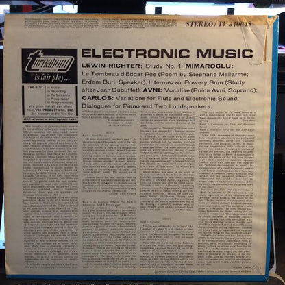 Various - Electronic Music (VINYL) | Near Mint (NM or M-) Excellent (EX)