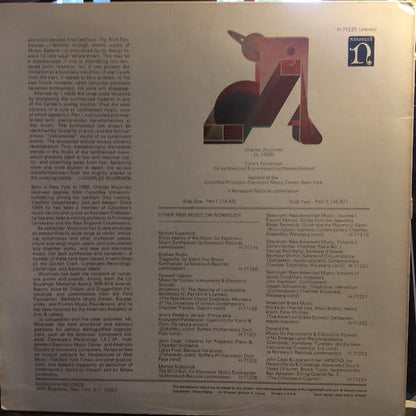 Charles Wuorinen - Time's Encomium (For Synthesized & Processed Synthesized Sound) (VINYL) | Near Mint (NM or M-)