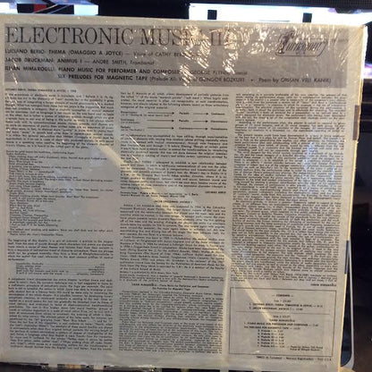 Electronic Music III (VINYL) | Near Mint (NM or M-)