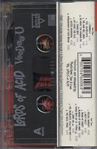Lords Of Acid - Voodoo-U (CASSETTE) | Very Good Plus (VG+) Excellent (EX)