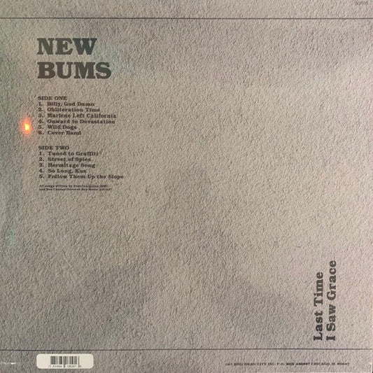 New Bums - Last Time I Saw Grace (VINYL) | Mint (M) Mint (M)