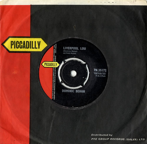 Dominic Behan - Liverpool Lou (7" VINYL) | Excellent+ (EX+) Generic