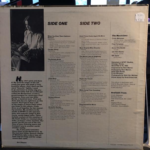 Cindy Mangsen - Long Time Traveling (VINYL) | Excellent+ (EX+) Near Mint- (NM-)