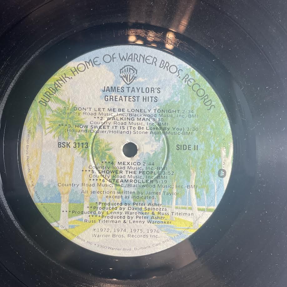 James Taylor (2) - Greatest Hits (VINYL) | Excellent+ (EX+) Excellent (EX)