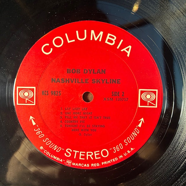 Bob Dylan - Nashville Skyline (VINYL) | Excellent (EX) Very Good Plus (VG+)