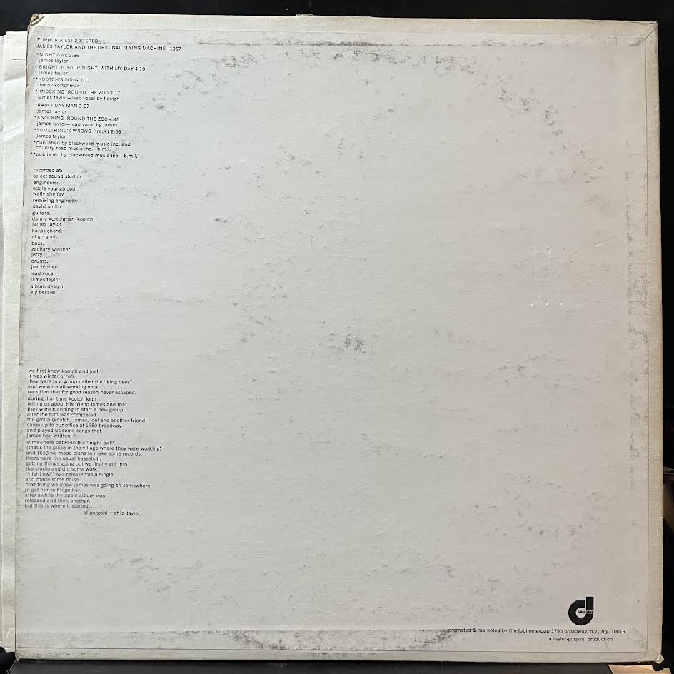 James Taylor (2) - 1967 (VINYL) | Near Mint (NM) Very Good Plus (VG+)