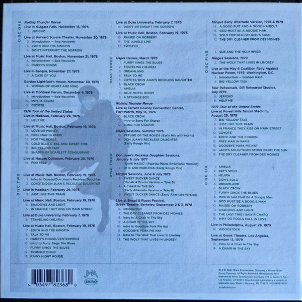 Joni Mitchell - Archives Volume 4: Asylum Years (1976-1980) (6x CD BOX) | Near Mint (NM or M-)