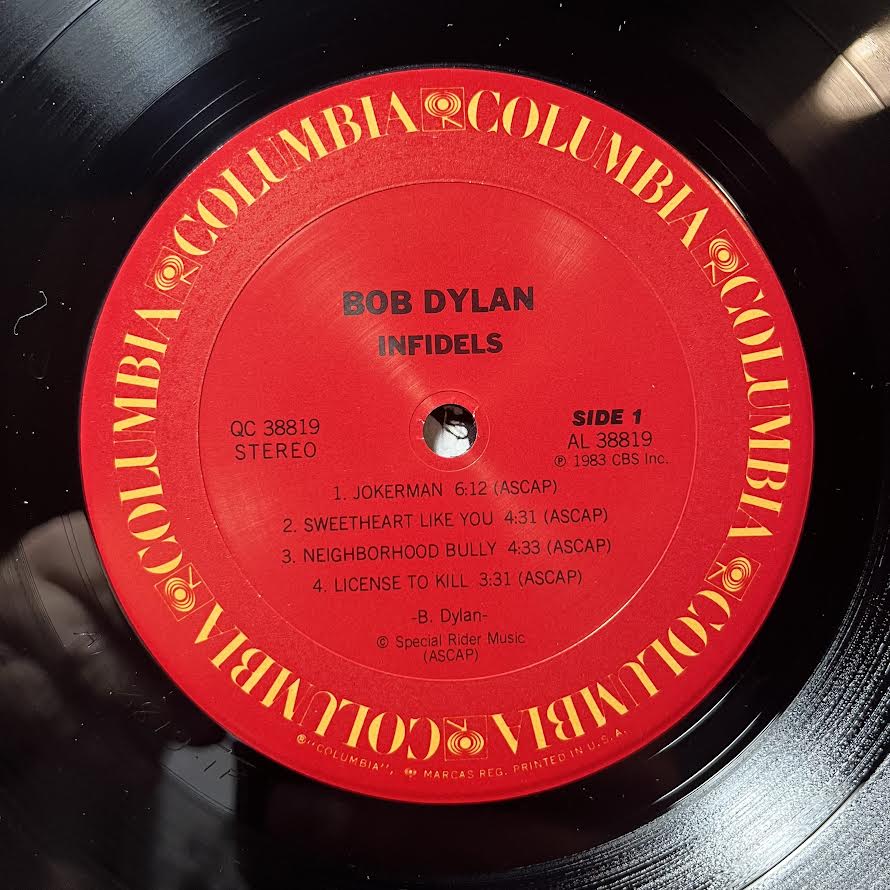 Bob Dylan - Infidels (VINYL) | Near Mint (NM) Excellent+ (EX+)