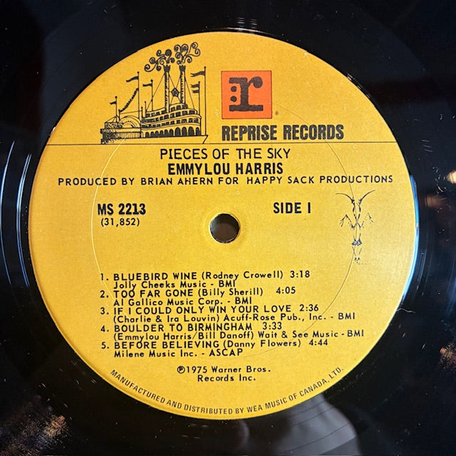 Emmylou Harris - Pieces Of The Sky (VINYL) | Near Mint (NM or M-) Very Good Plus (VG+)