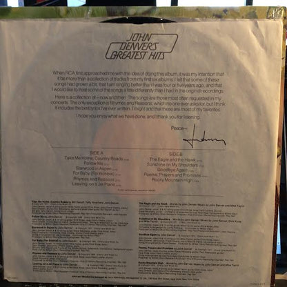 John Denver - John Denver's Greatest Hits (VINYL) | Near Mint (NM or M-)
