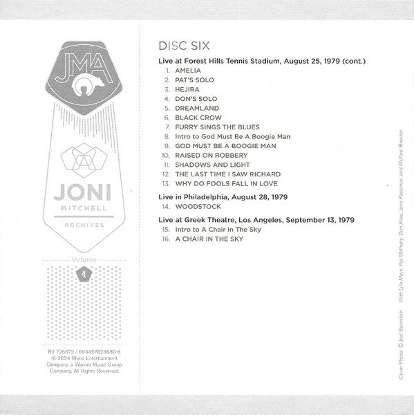 Joni Mitchell - Archives Volume 4: Asylum Years (1976-1980) (6x CD BOX) | Near Mint (NM or M-)