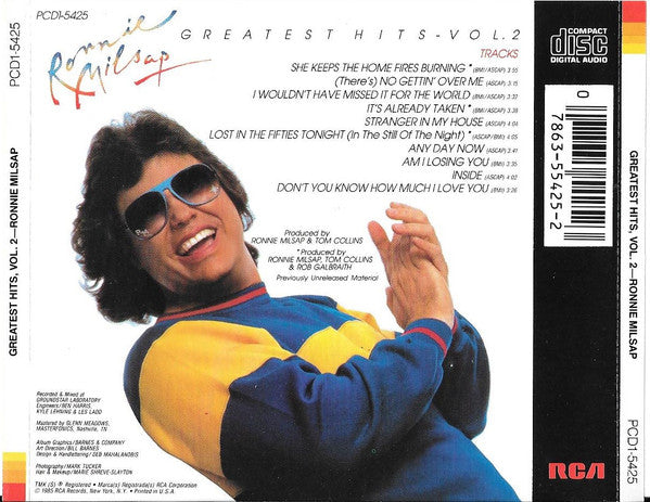 Ronnie Milsap - Greatest Hits, Vol. 2 (CD) | Near Mint (NM or M-) Excellent (EX)