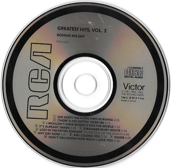 Ronnie Milsap - Greatest Hits, Vol. 2 (CD) | Near Mint (NM or M-) Excellent (EX)