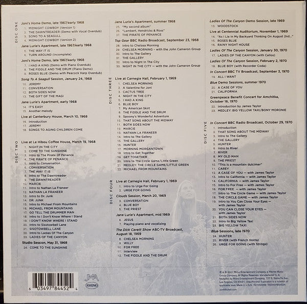 Joni Mitchell - Archives – Volume 2: The Reprise Years (1968-1971)(CD BOX) | Near Mint (NM or M-)