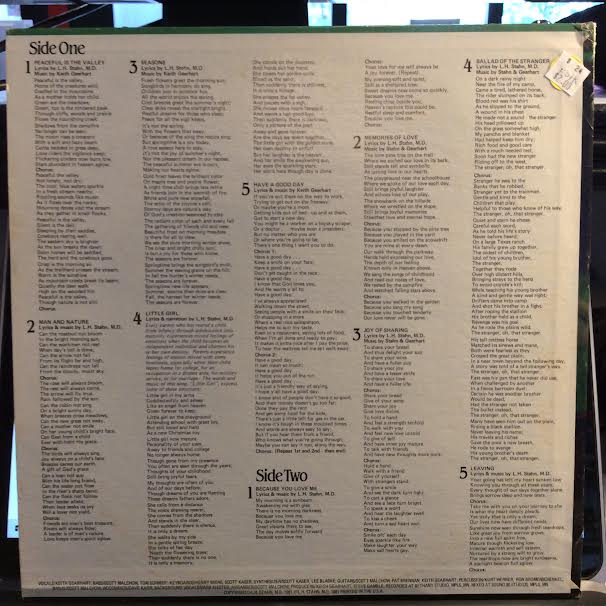L.H. Stahn, M.D. - Peaceful Is The Valley (VINYL) |