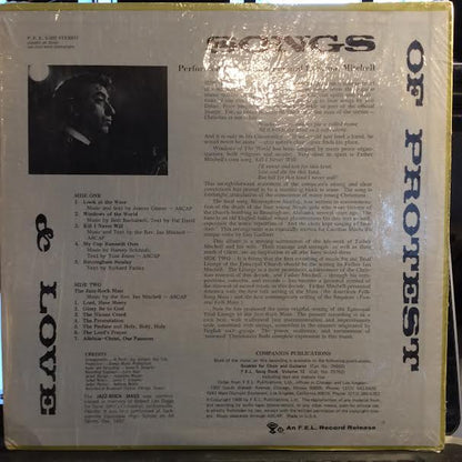 Songs Of Protest & Love (VINYL) | Near Mint (NM or M-)