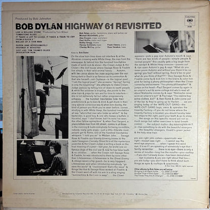 Bob Dylan - Highway 61 Revisited (VINYL) | Very Good Plus (VG+) Very Good Plus (VG+)