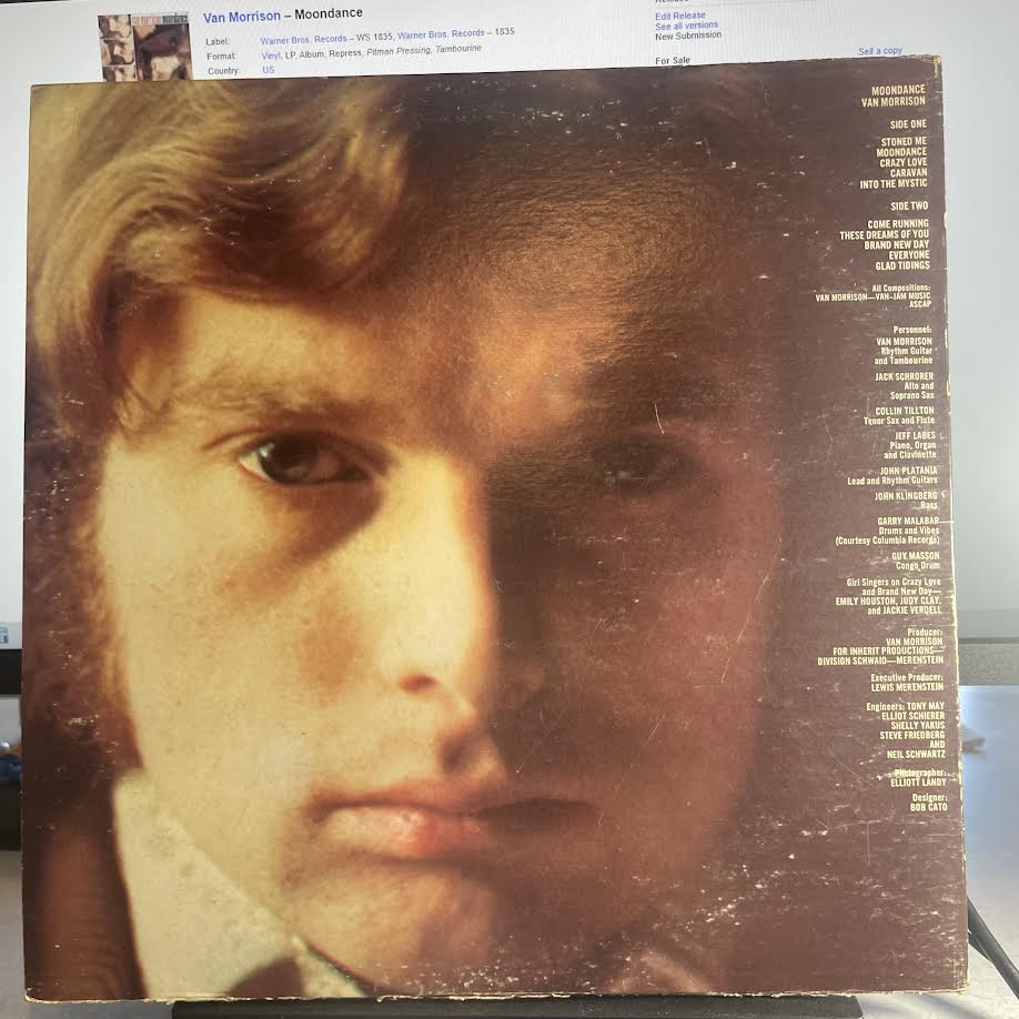 Van Morrison - Moondance (VINYL) | Very Good Plus (VG+) Good Plus (G+)