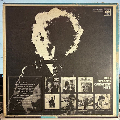 Bob Dylan - Bob Dylan's Greatest Hits (VINYL) | Very Good Plus (VG+) Very Good Plus (VG+)