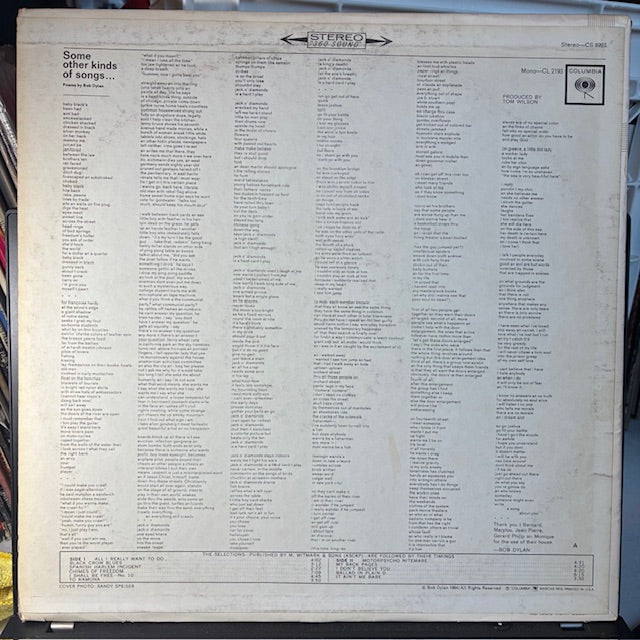 Bob Dylan - Another Side Of Bob Dylan (VINYL) | Very Good Plus (VG+) Very Good Plus (VG+)