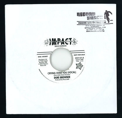 Duke Browner - Crying Over You (VINYL 7") | Mint (M) Mint (M)