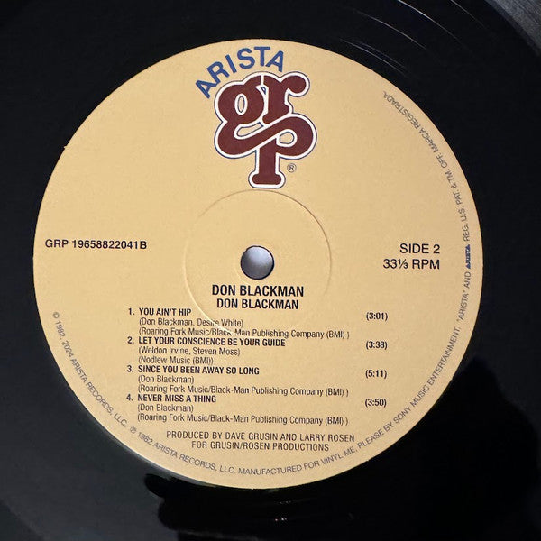 Don Blackman (VMP VINYL) | Mint (M) Mint (M)