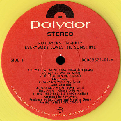 Roy Ayers Ubiquity - Everybody Loves The Sunshine (YELLOW VINYL) | Mint (M) Mint (M)