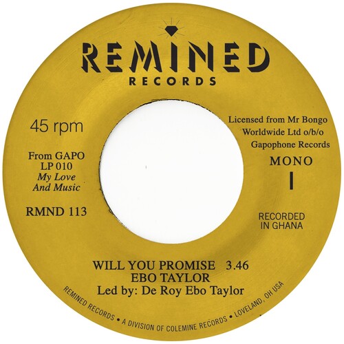 Ebo Taylor - Will You Promise / Maye Omama (7" PINK VINYL) |