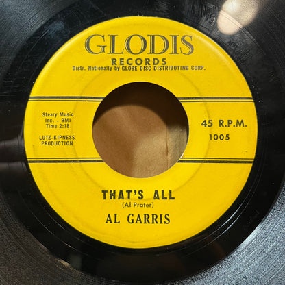 Al Garris - That's All / I Wonder (7" VINYL) | Very Good (VG) Generic