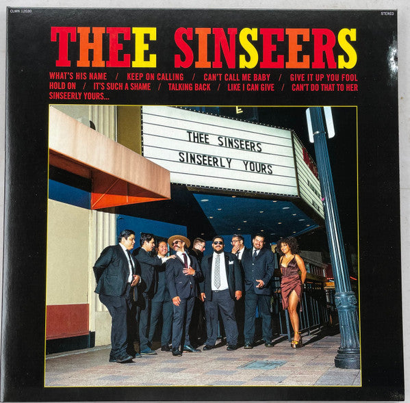 Thee Sinseers - Sinseerly Yours (OPAQUE YELLOW VINYL) | Mint (M) Mint (M)