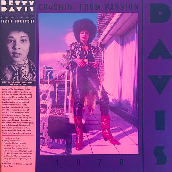 Betty Davis - Crashin' From Passion (TRANSPARENT RED VINYL) | Mint (M) Mint (M)