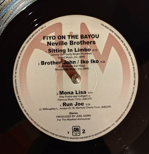 The Neville Brothers - Fiyo On The Bayou (VINYL - ITALY 2024) | Mint (M) Mint (M)