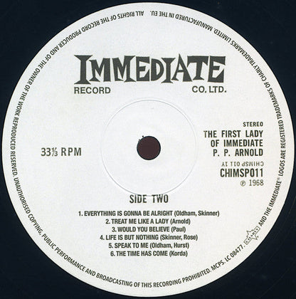 P.P. Arnold - The First Lady Of Immediate (VINYL) | Mint (M) Mint (M)