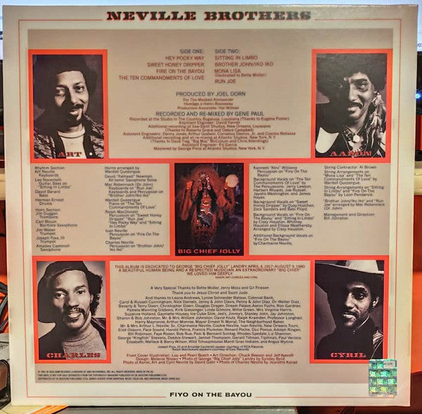 The Neville Brothers - Fiyo On The Bayou (VINYL - ITALY 2024) | Mint (M) Mint (M)