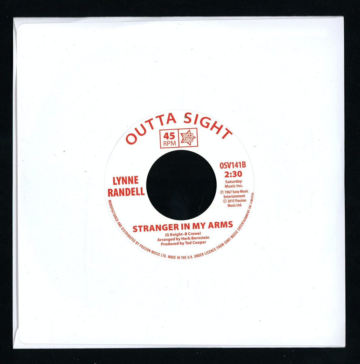 Shirley Ellis / Lynne Randell - Soul Time / Stranger In My Arms (VINYL 7") | Mint (M) Mint (M)