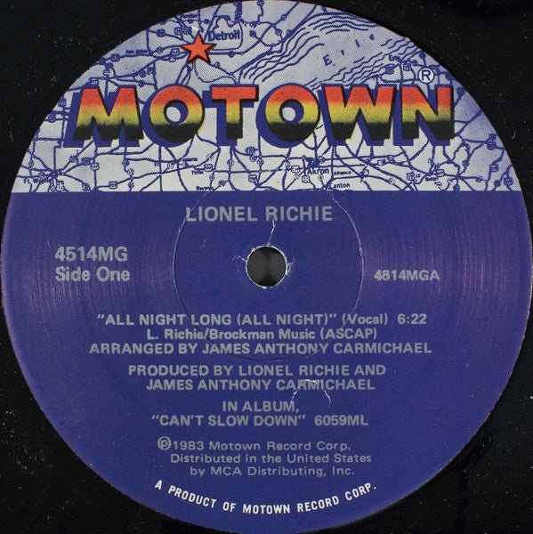 Lionel Richie - All Night Long (All Night) (12" VINYL) | Excellent+ (EX+) Excellent+ (EX+)