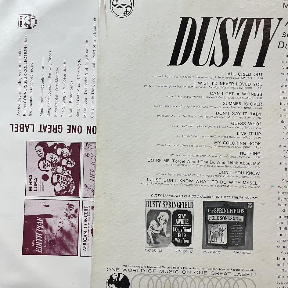Dusty Springfield - Dusty | Excellent+ (EX+) Excellent (EX)