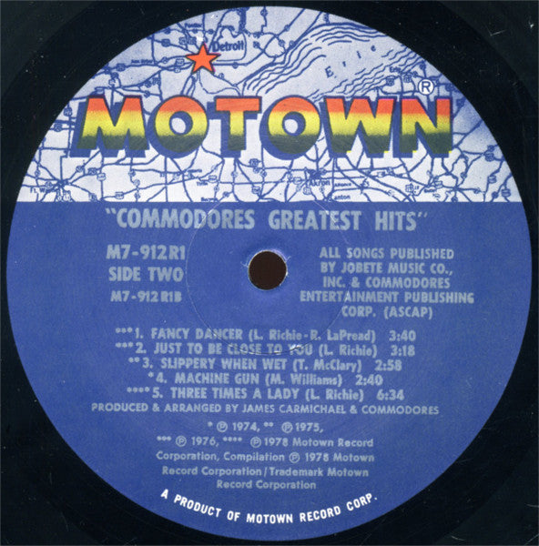 Commodores - Greatest Hits (VINYL) | Excellent+ (EX+) Near Mint (NM)