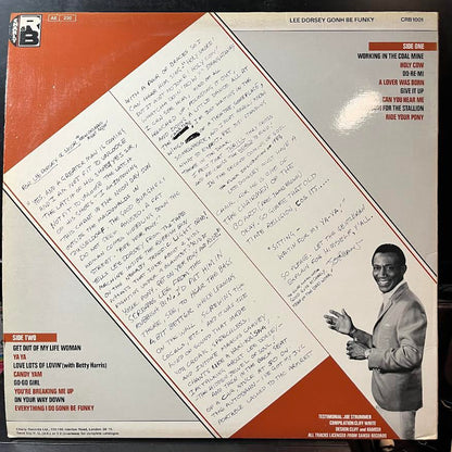 Lee Dorsey - Gonh Be Funky (VINYL) | Excellent+ (EX+) Excellent+ (EX+)