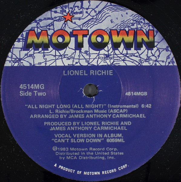 Lionel Richie - All Night Long (All Night) (12" VINYL) | Excellent+ (EX+) Excellent+ (EX+)