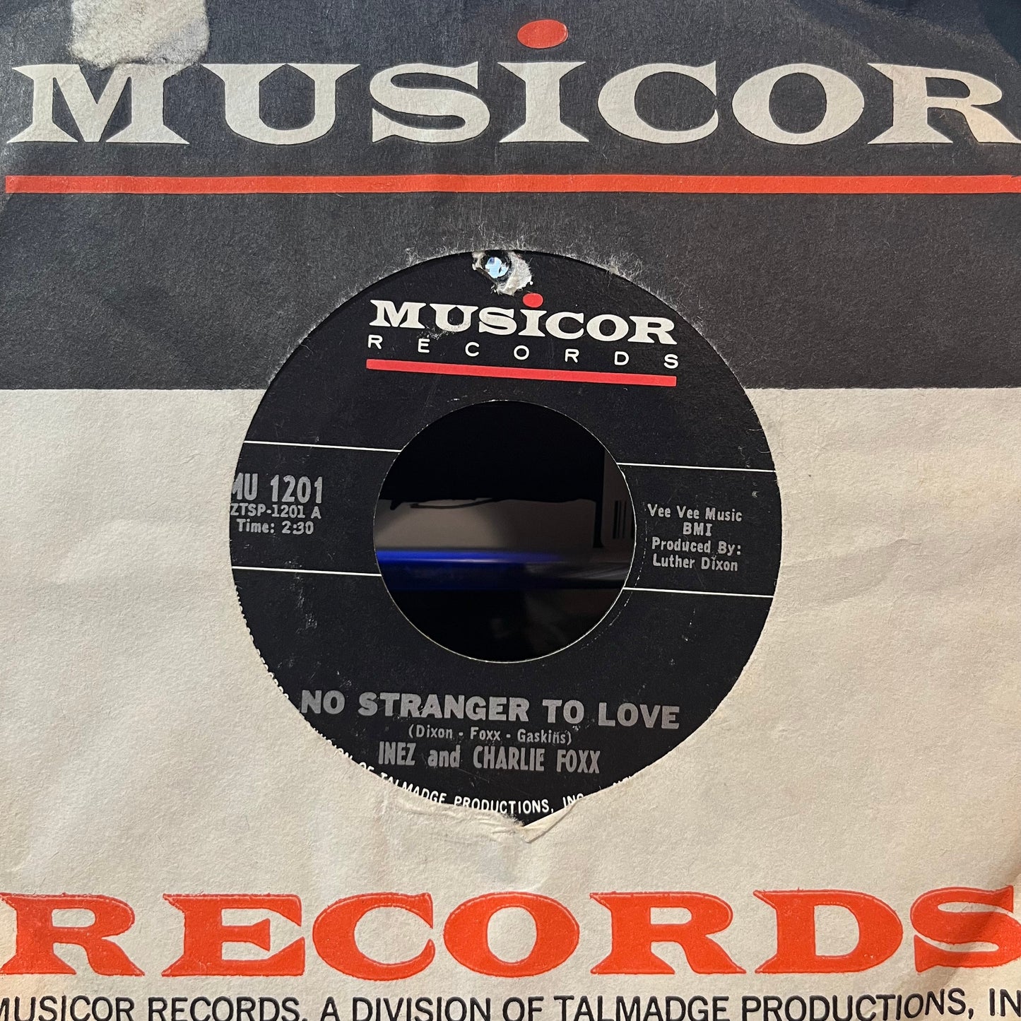 Inez And Charlie Foxx - No Stranger To Love / Come By Here (7" VINYL) | Excellent (EX) Very Good (VG)
