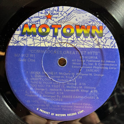 Commodores - Greatest Hits (VINYL) | Excellent (EX) Excellent (EX)