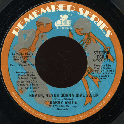 Barry White - Never, Never Gonna Give Ya Up / Honey Please, Can't Ya See (7" VINYL) | Excellent (EX) Generic