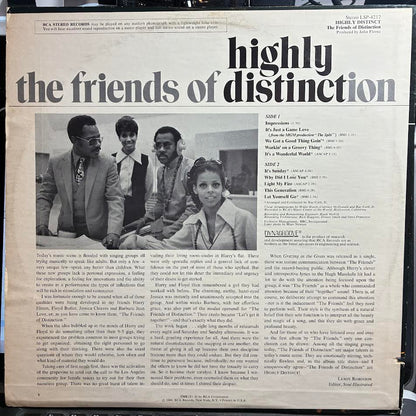 The Friends Of Distinction - Highly Distinct (VINYL) | Excellent (EX) Very Good Plus (VG+)